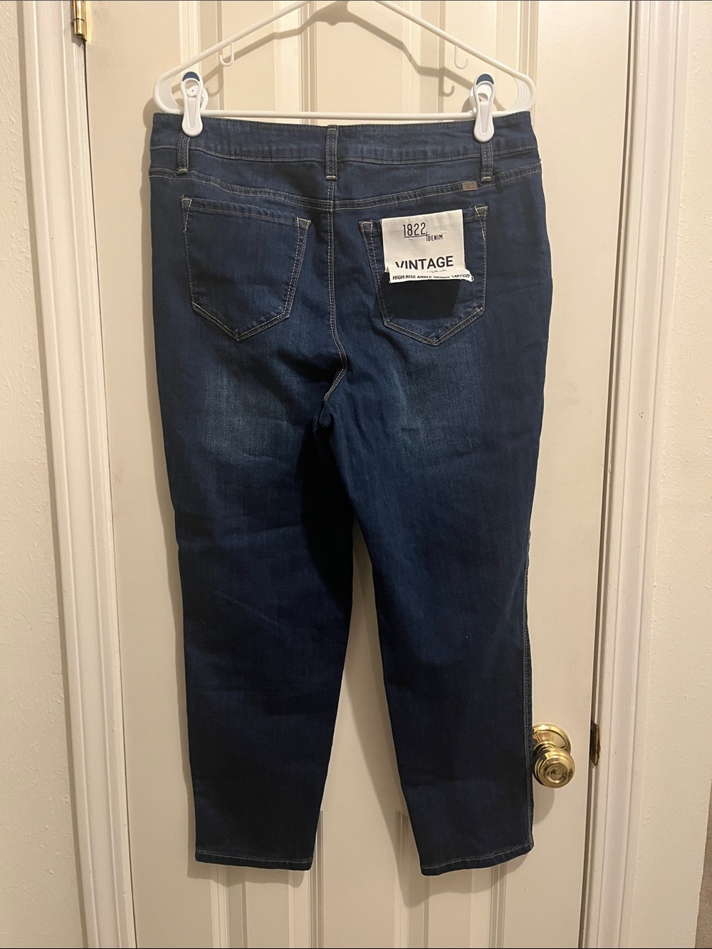 1822 Denim Dark Blue High Rise Skinny Women’s Jeans